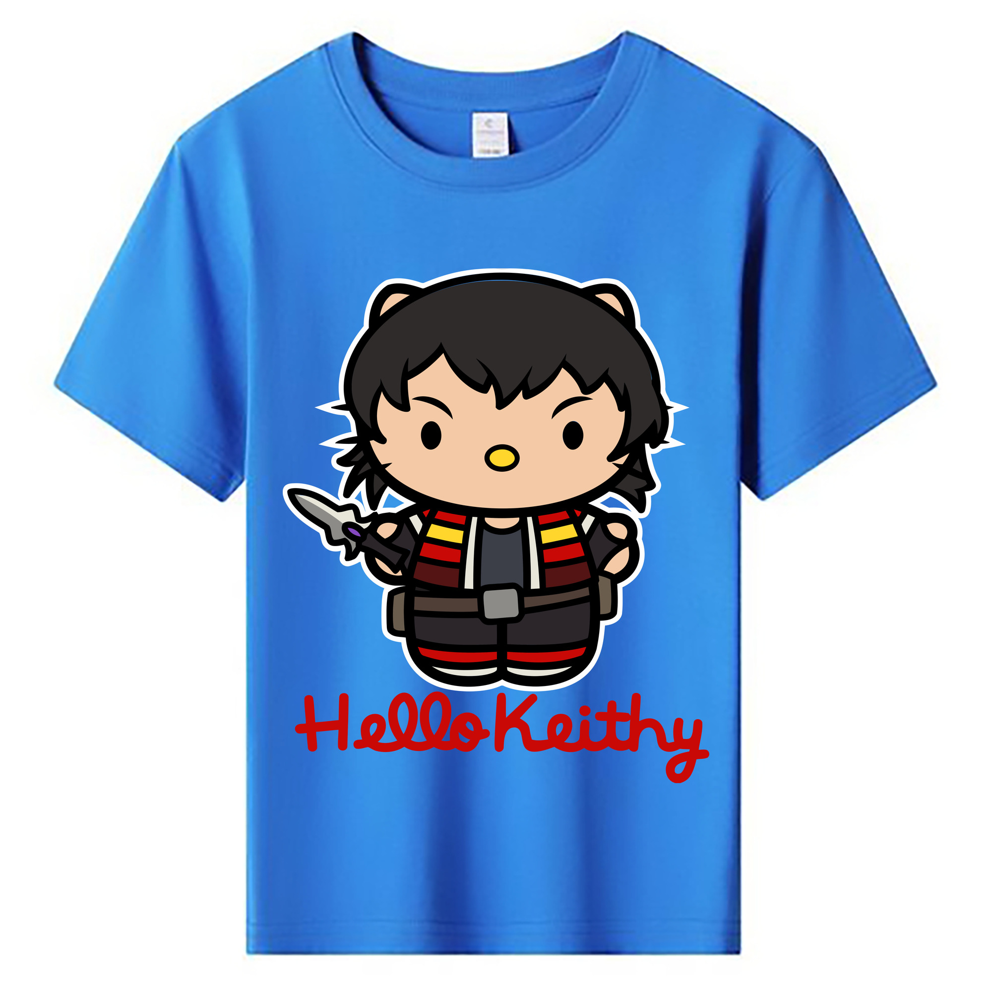 （画像用） Hello Kitty ハローキティ 綿100％キッズTシャツ（フロントプリント）